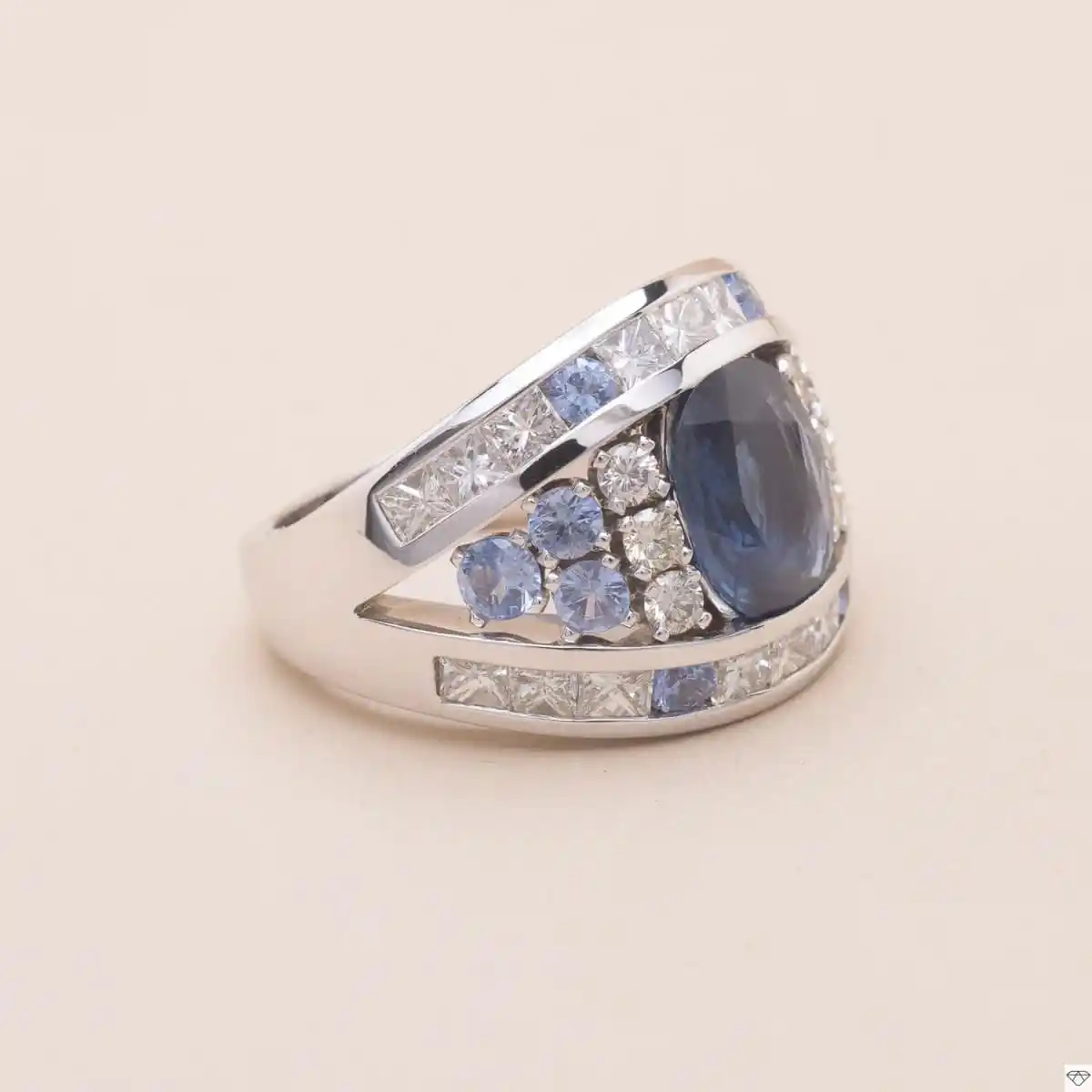 Bague Big Blue Saphirs – Image 4