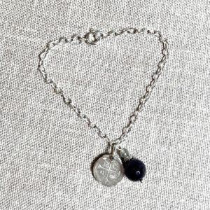 Bracelet souple Spinelle & Pierre de Lune