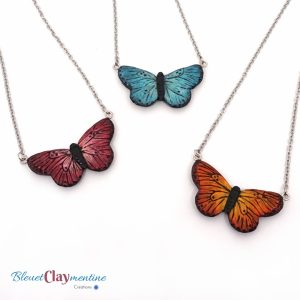Collier papillon – 3 couleurs au choix