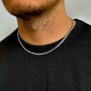 Chaine Homme Argent 925 Massif Maille Gourmette