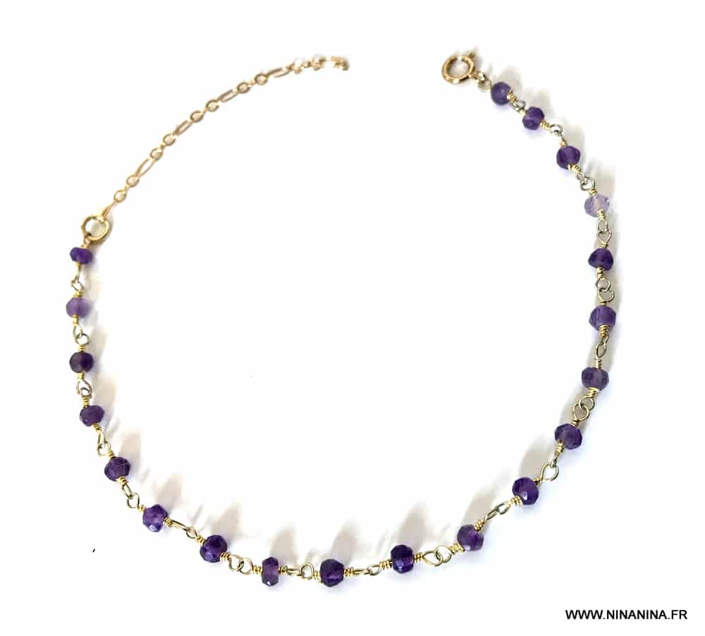 Bracelet infini en or plaqué et Argent 925 massif pour femme – Image 3
