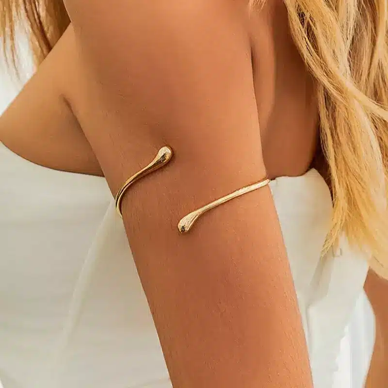 Arm Band Or – Bracelet Haut De Bras ou de Biceps Doré – Image 4