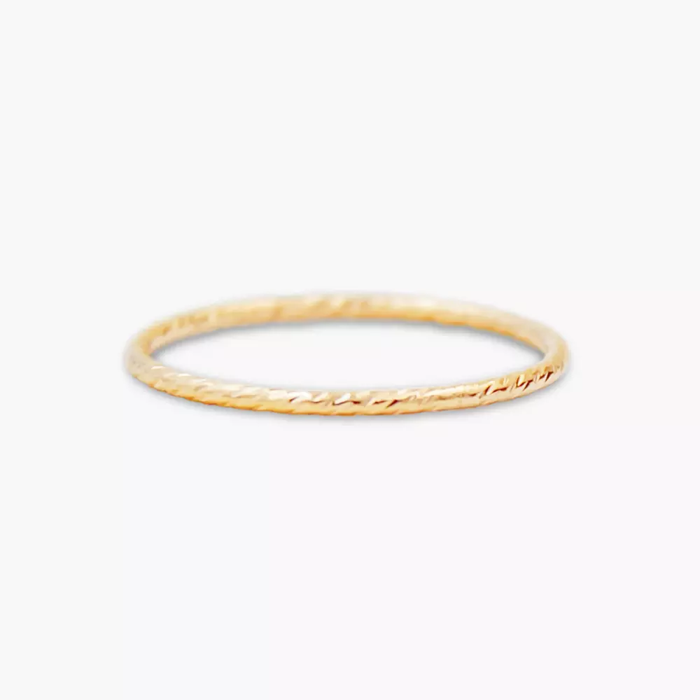 Bague Pour Le Petit Doigt Ou Phalange Anneau Acier Doré Ou argent plaqué or – Image 9