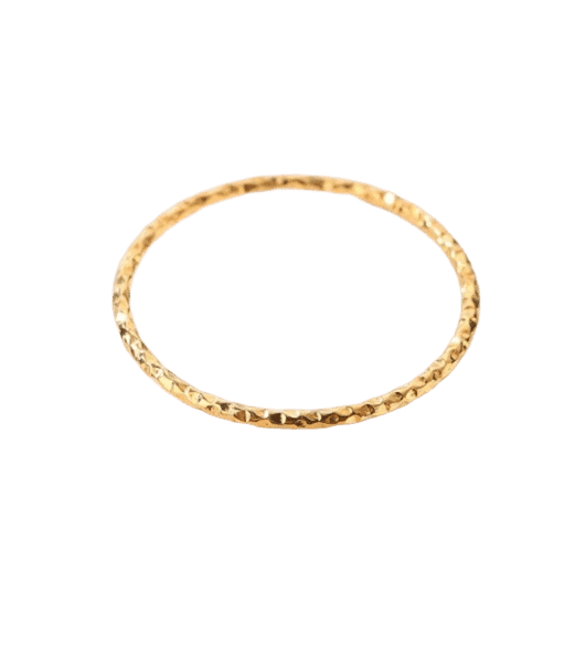 Bague Pour Le Petit Doigt Ou Phalange Anneau Acier Doré Ou argent plaqué or – Image 6