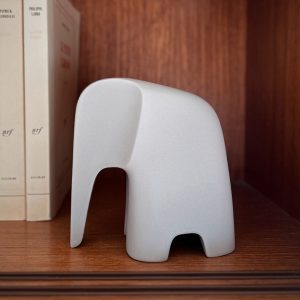 (NEW) Olifant porcelaine Gris/Beige mat